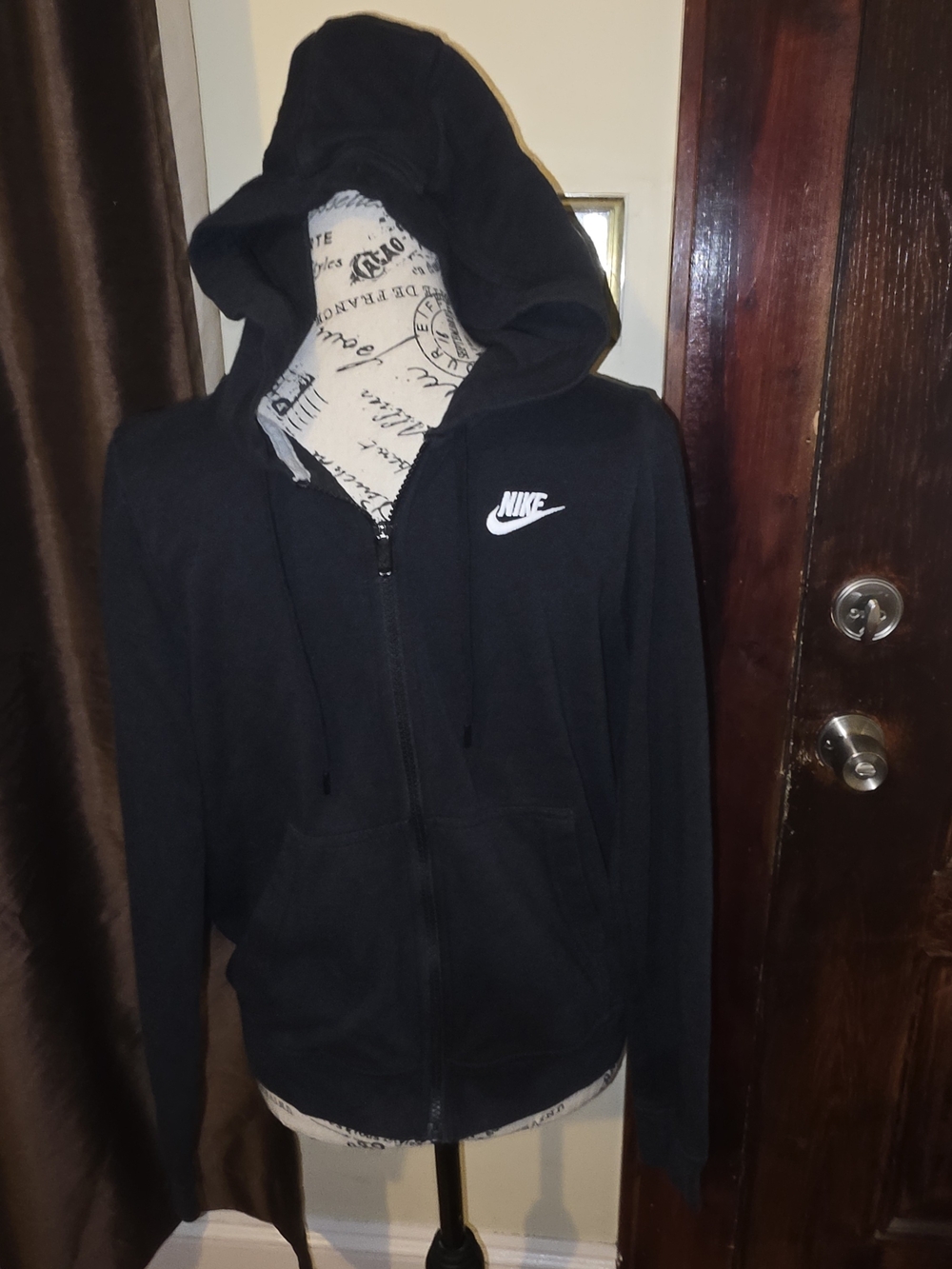 Nike Women's Black Full-Zip Hoodie Jacket Small